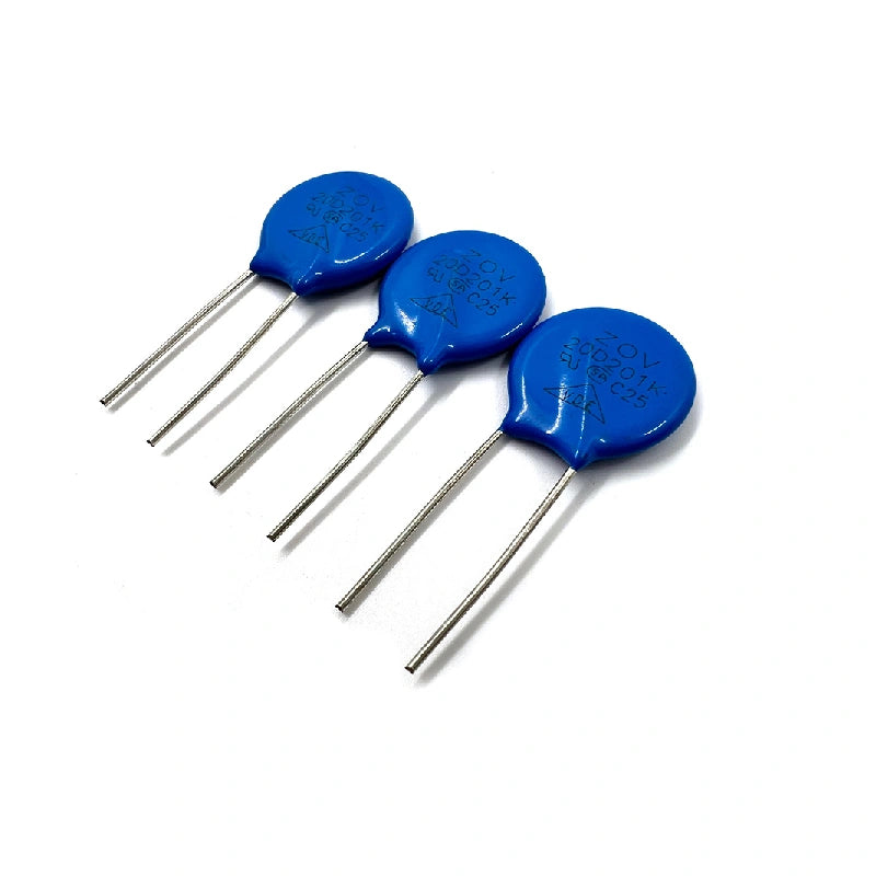 MOV-20D201K 20ohm 4A 20mm Radial Leaded Varistor Reliable Transient Overvoltage Protection